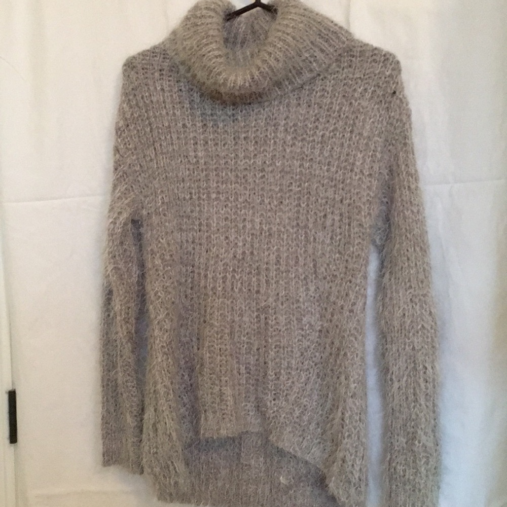Fuzzy knitted sweater